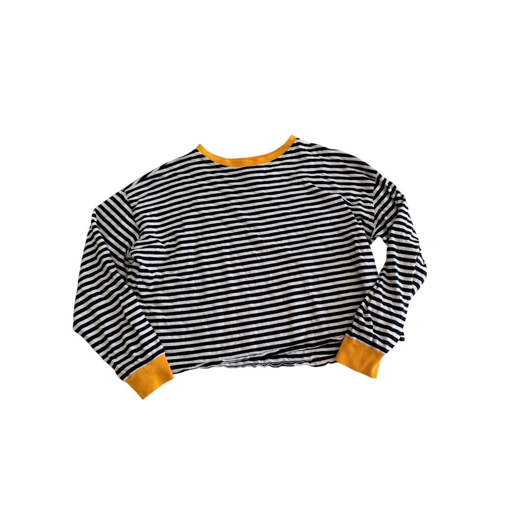H&M Divided Black & White Stripe Long Sleeve Tee